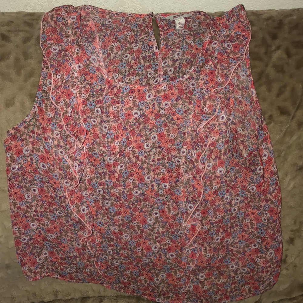Pink Floral Blouse